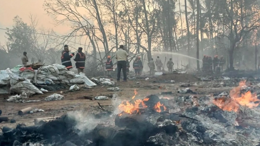 Nổ cơ sở sản xuất pháo hoa ở Ấn Độ, ít nhất 13 người thiệt mạng